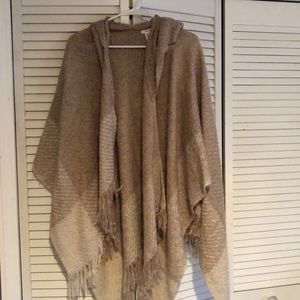 Maurices hooded sweater wrap shawl.
